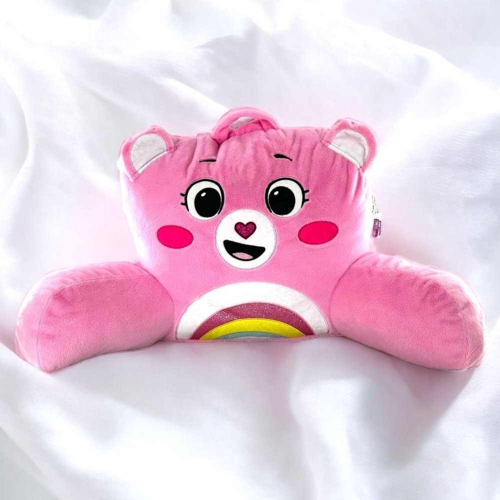 New HUGE Iscream Cheer Bear Lounge Pillow Pink Care Bears